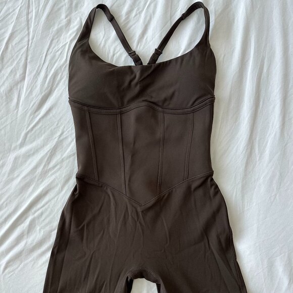 BUFFBUNNY corset bodysuit [small] cold brew - Picture 4 of 7